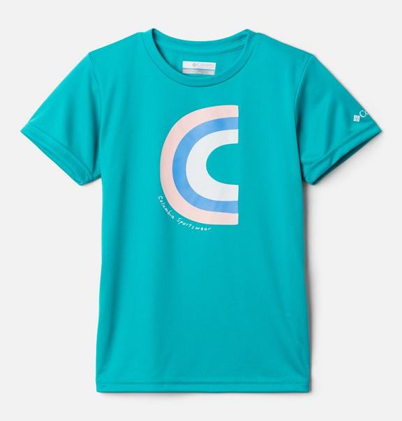 Columbia Petit Pond T-Shirt Blue For Girls NZ18235 New Zealand